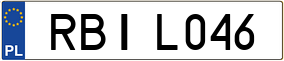 Trailer License Plate